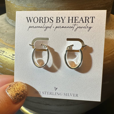 Flat Oval Hoops