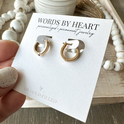 Huggie Hinged-Hoop Earrings