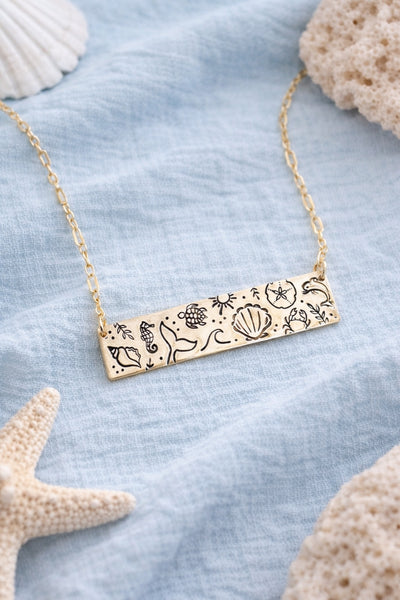 Beachy Chunky Bar Necklace