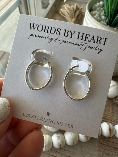 Flat Oval Hoops
