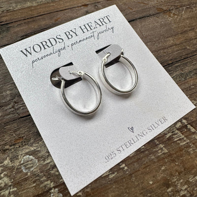 Flat Oval Hoops